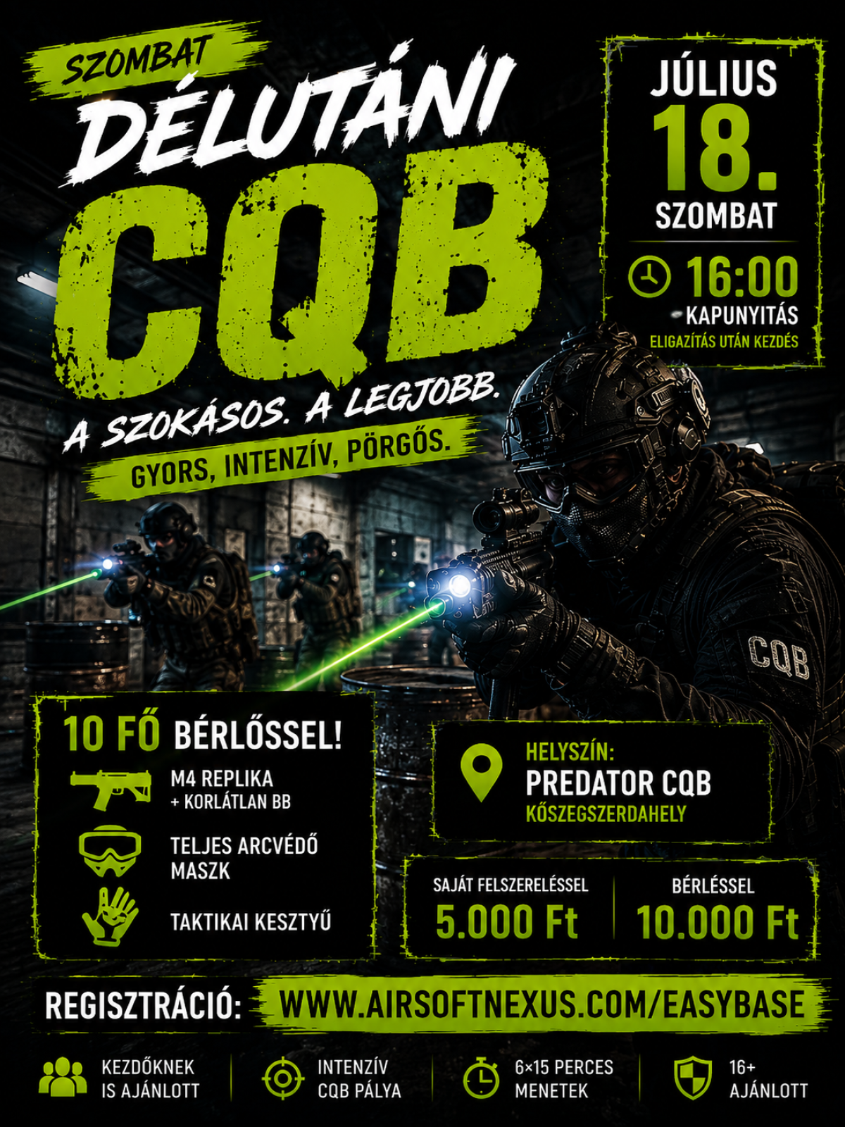 SZOMBAT DÉLUTÁNI CQB